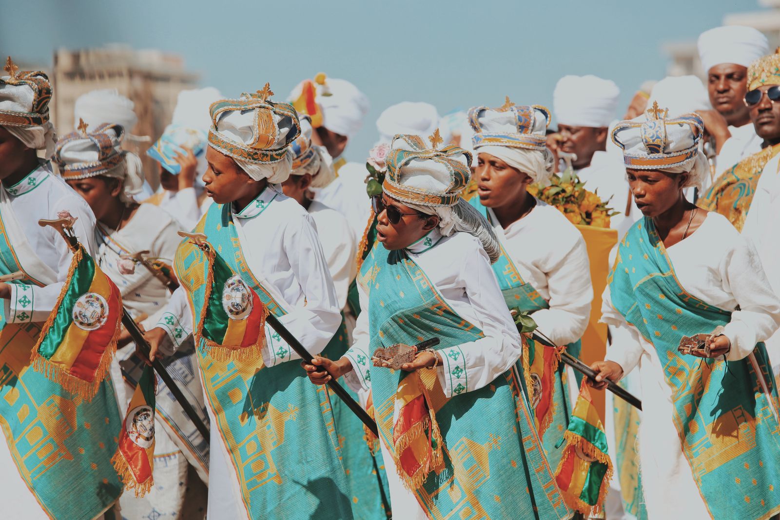Men in Traditional Costumes at Religious Ceremony · Free Stock Photo