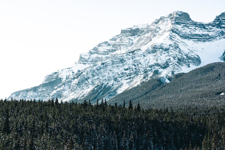 Photo Of Snow Covered Mountain During Daytime