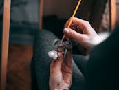 Oil paints in plastic boxes