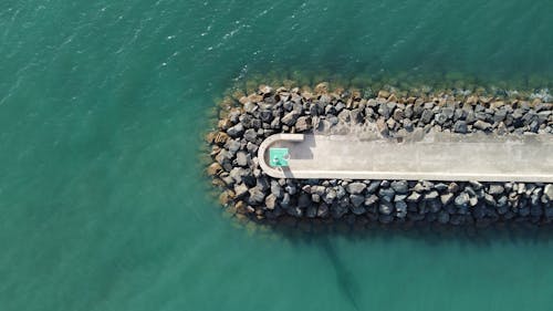 Drone Shot of Pier
