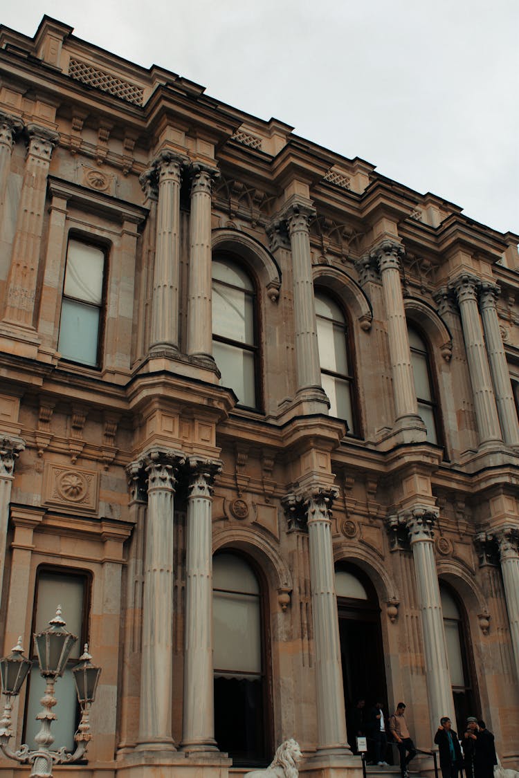 Old Historic Buildings Against Sky Background