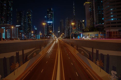 Dubai Downtown at Night