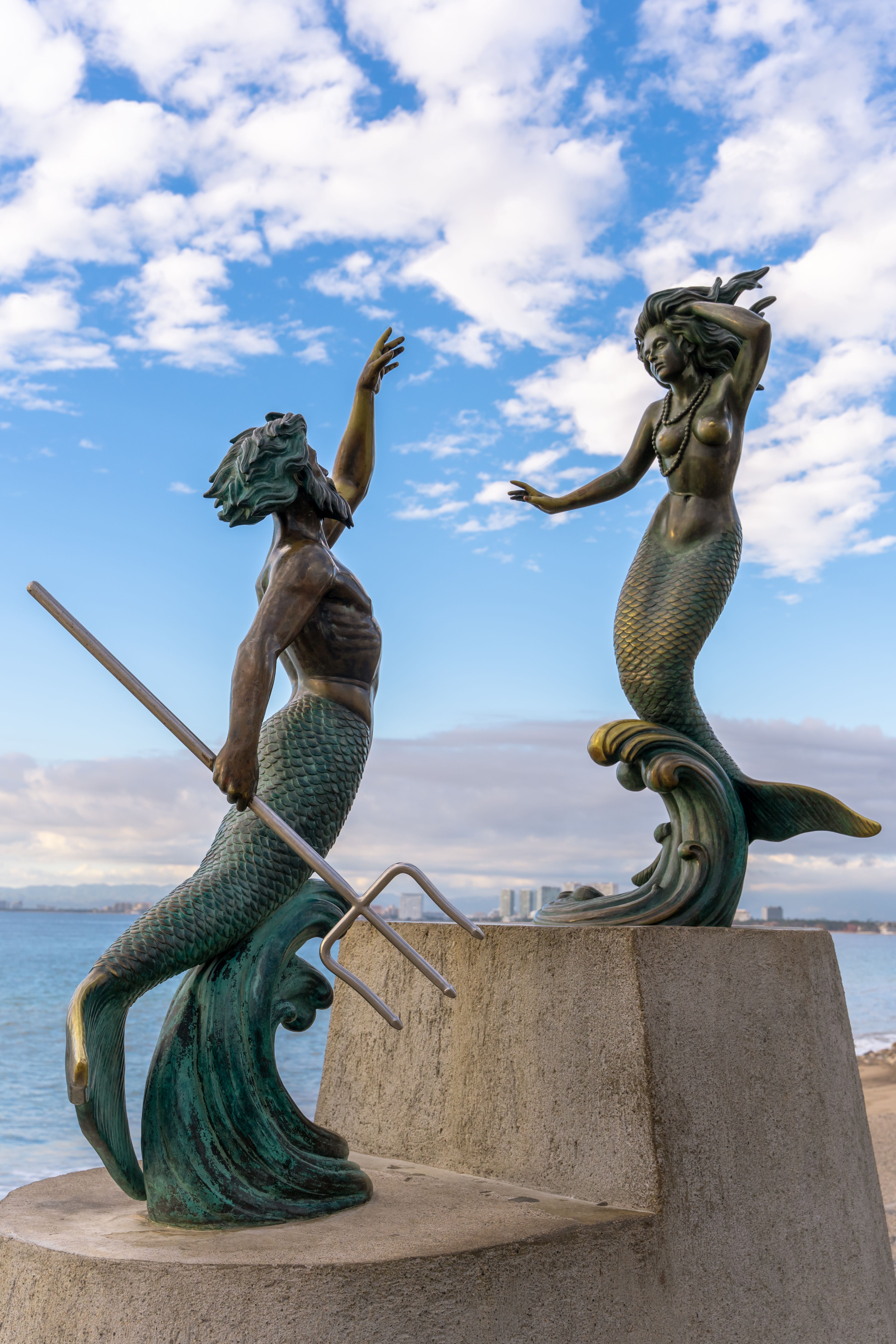 Sculptures by a Sea · Free Stock Photo