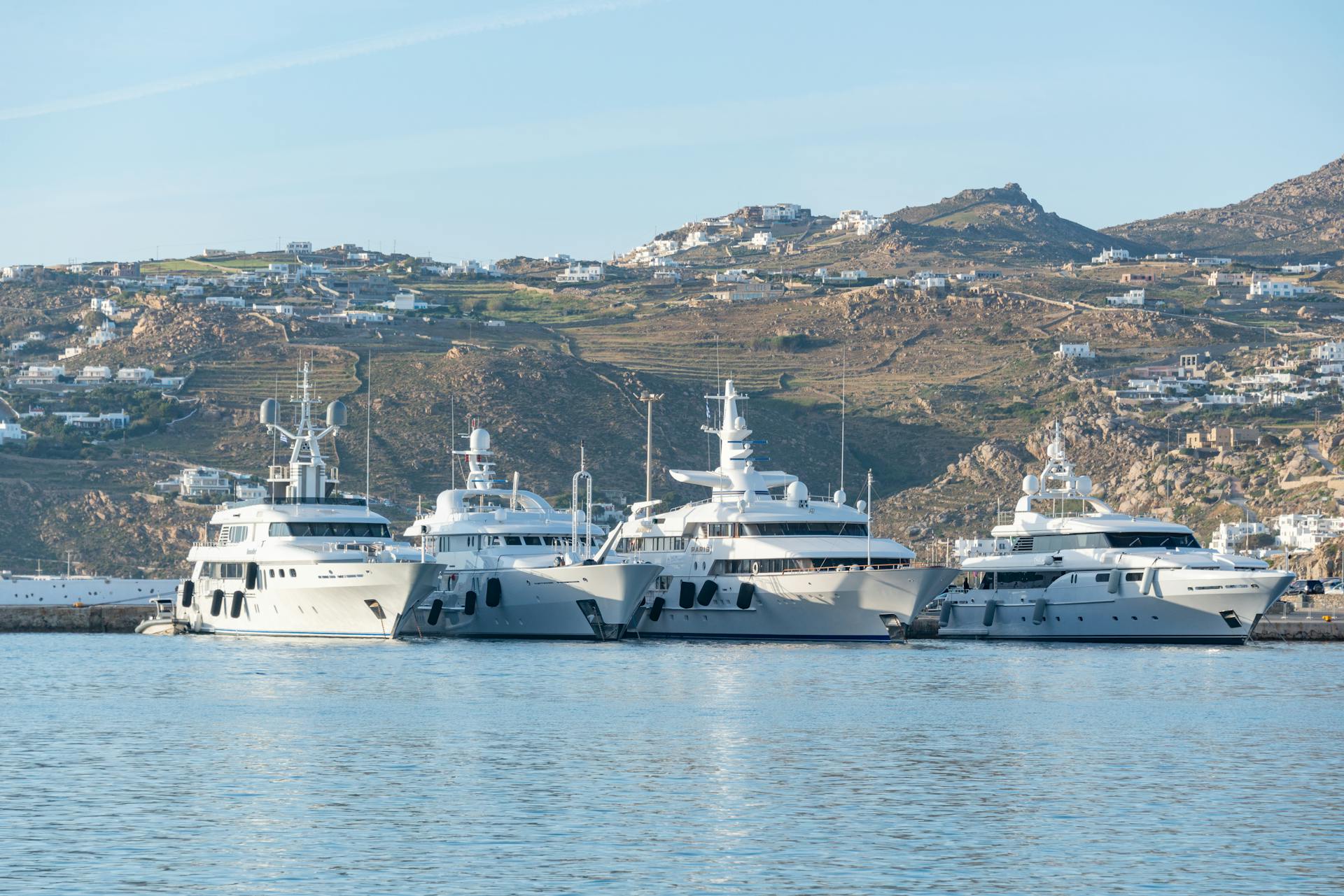 Yachts in a Port