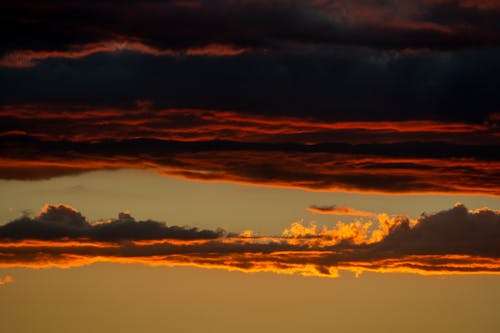 Free Dramatic Sunset Sky  Stock Photo