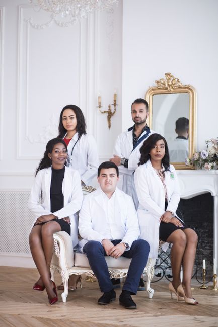 Diverse medical professionals