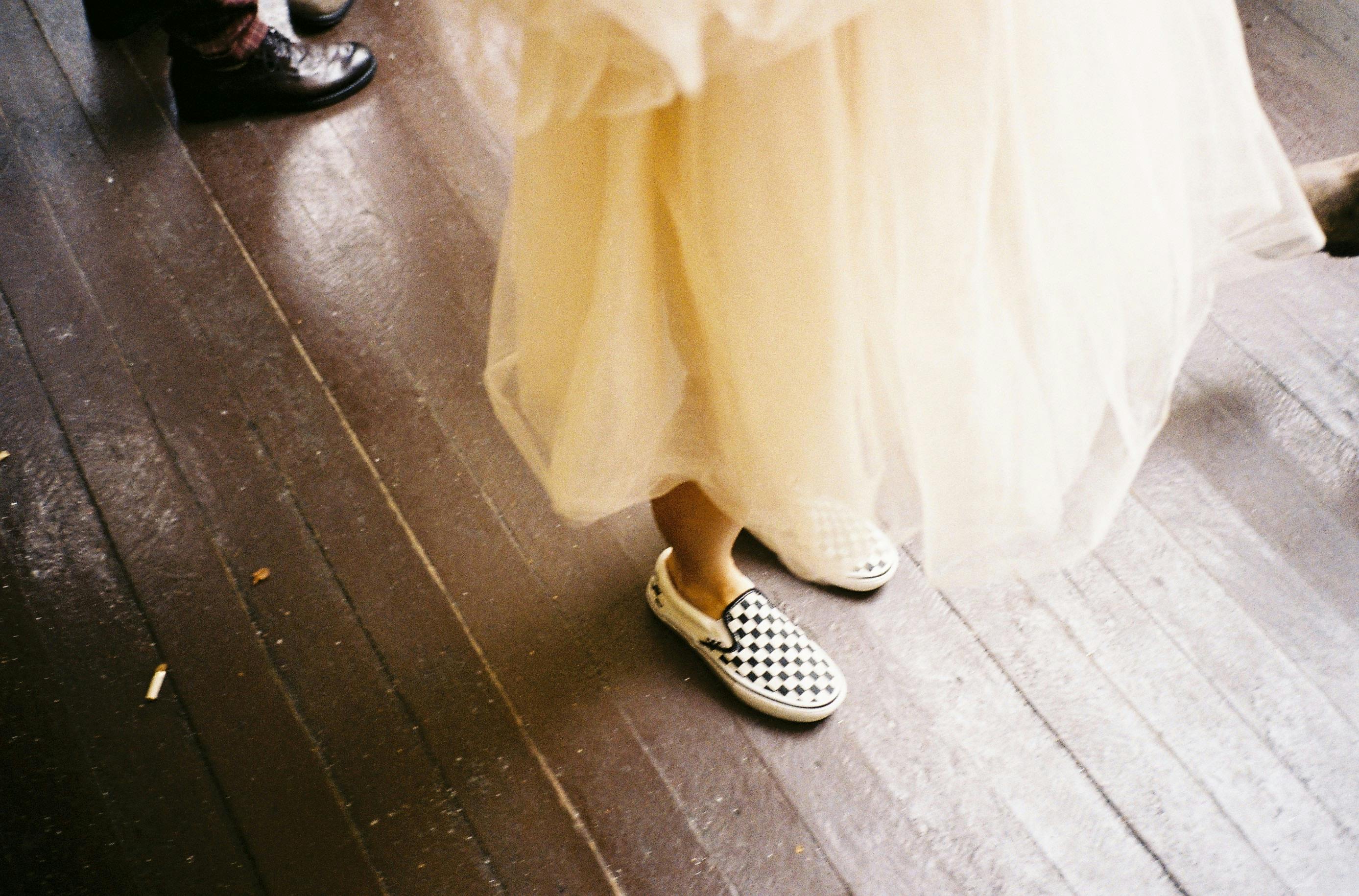 Dresses with hot sale checkered vans