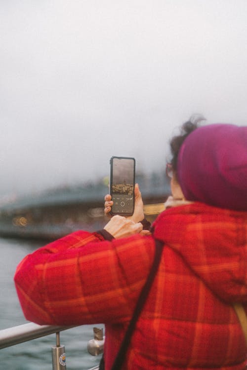 Woman Taking Photo with a Smart Phone