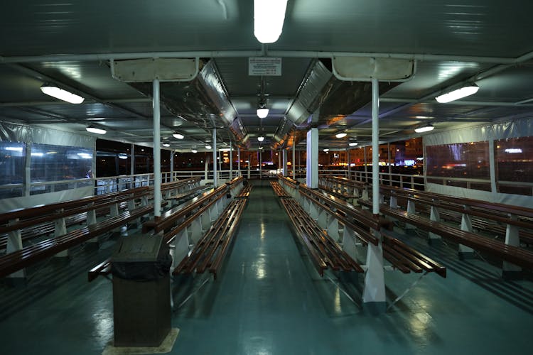 Empty Benches In The Station