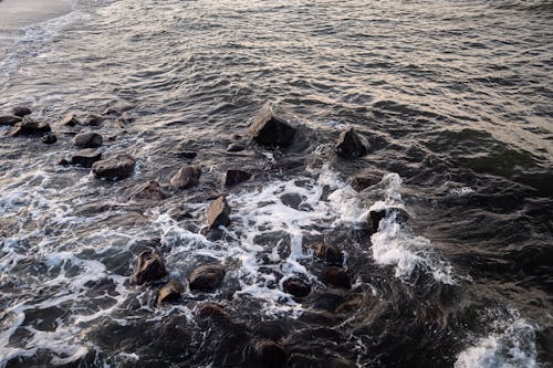 Foto stok gratis batu, bebatuan, laut