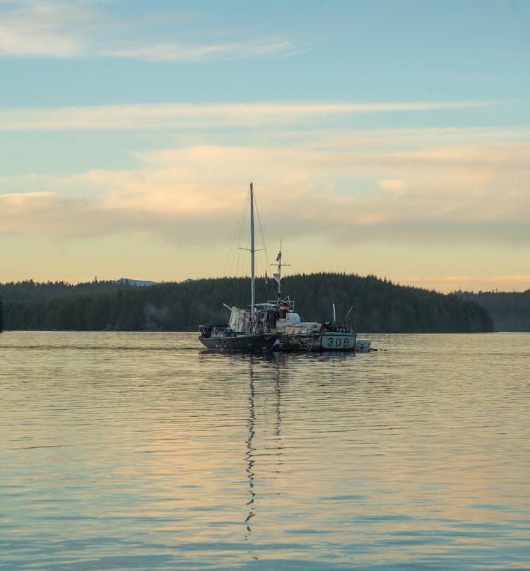 A Boat On A Lake