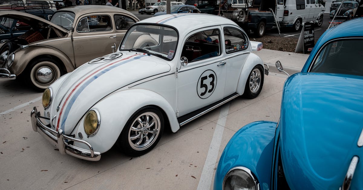 White Volkswagen Type 1 Racing Version on VW Car Show · Free Stock Photo