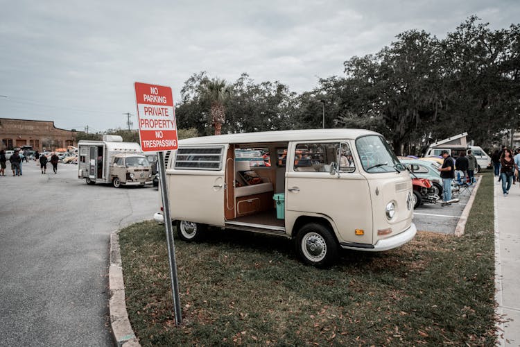 A Parked Volkswagen Transporter