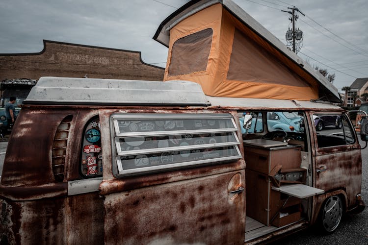 A Rusty Volkswagen Transporter