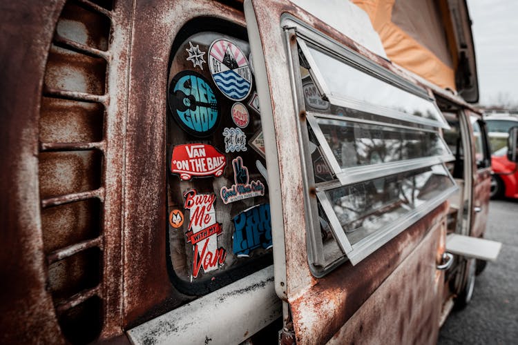 
A Rusty Volkswagen Transporter