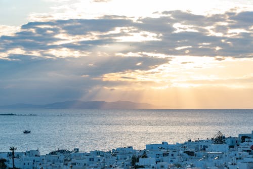 그리스, 바다, 바다 경치의 무료 스톡 사진