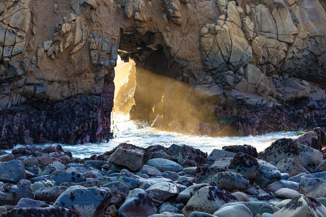 Rocks in Cave on Sea Shore · Free Stock Photo