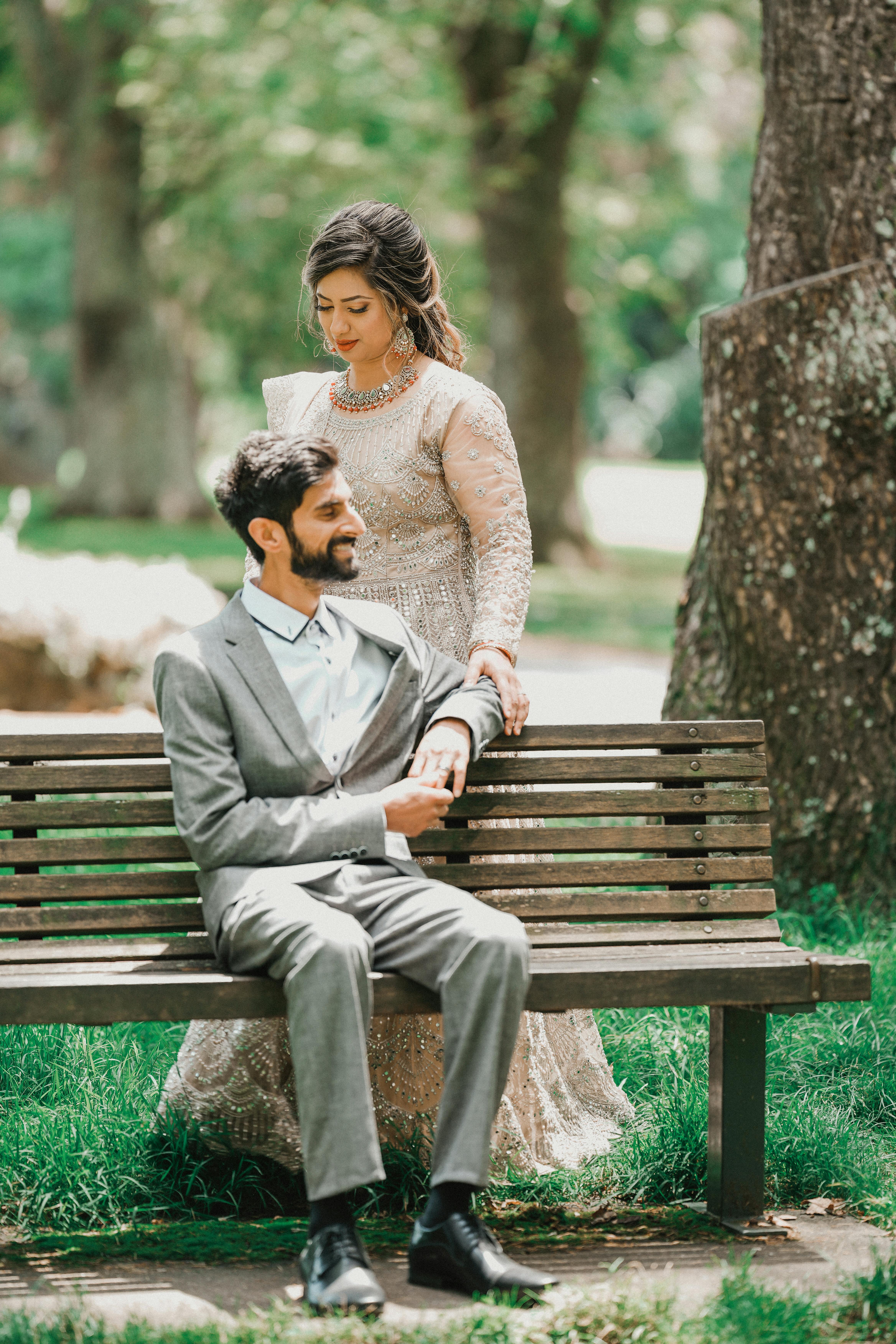 casual sitting pose. andy proposed to me standing on a picnic table. this  could be cute for th… | Wedding photo inspiration, Couple posing,  Engagement photography