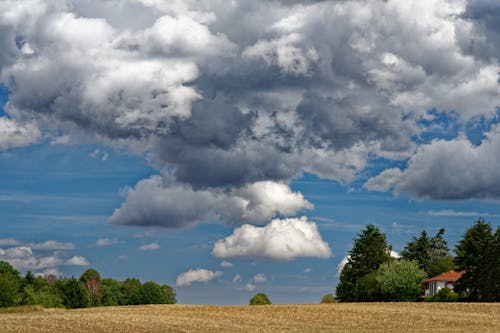 Gratis Foto stok gratis awan, berawan, bidang Foto Stok
