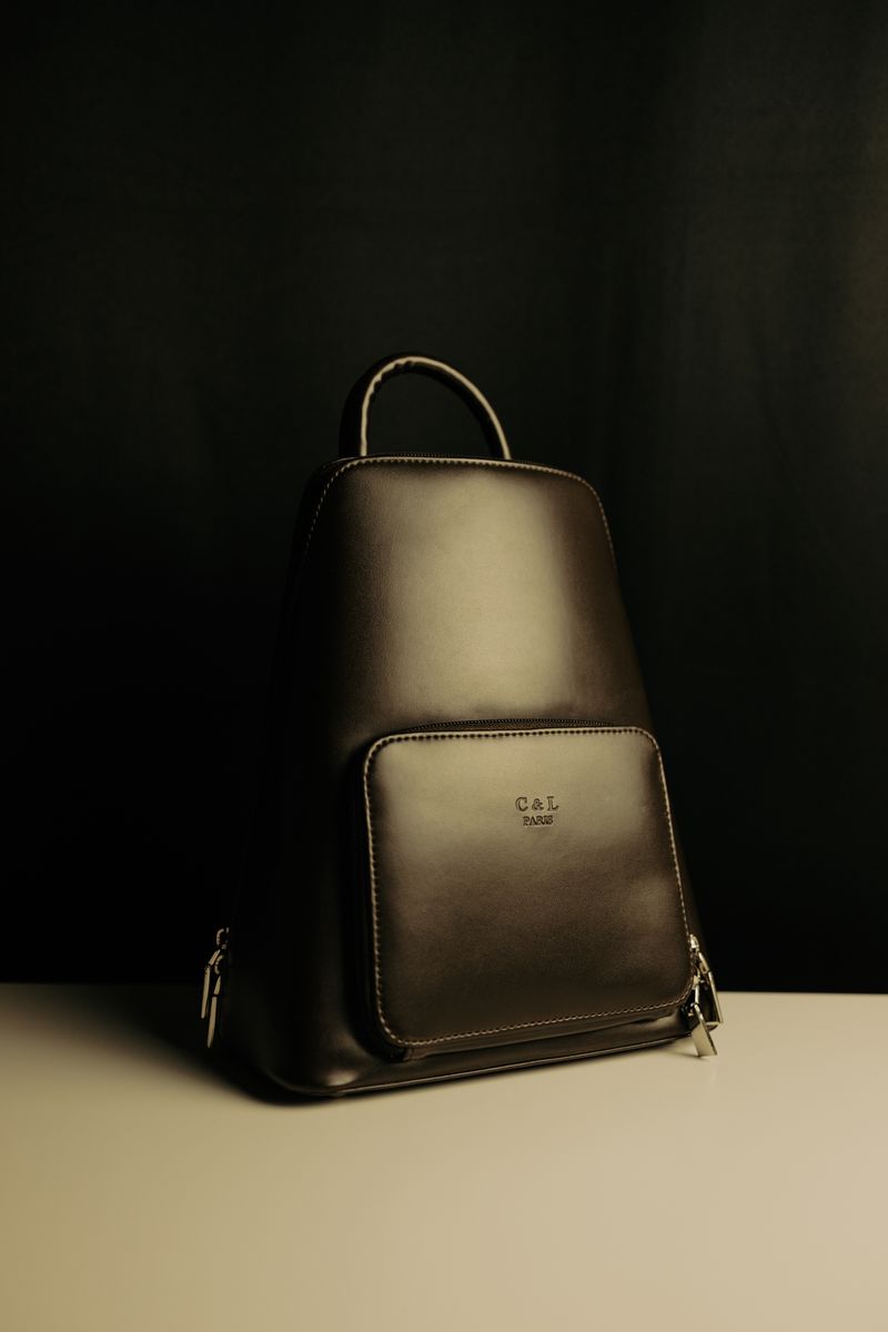 Full-grain leather backpack for branded laptop bag gifting