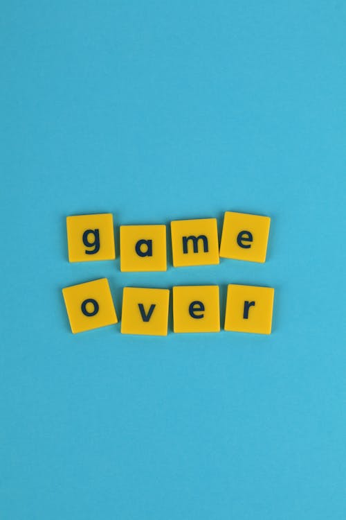Game Over Dice Text