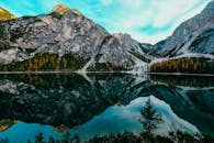 Reflection of Mountain on Lake Braies