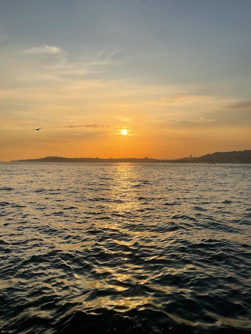 Δωρεάν στοκ φωτογραφιών με δύση του ηλίου, ήλιος, θάλασσα