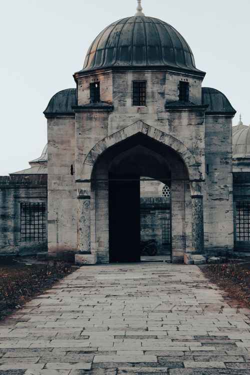 Free A timeless stone facade showcasing traditional Ottoman design and craftsmanship. Stock Photo