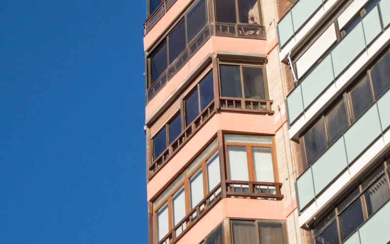 fachada moderna de edificio residencial