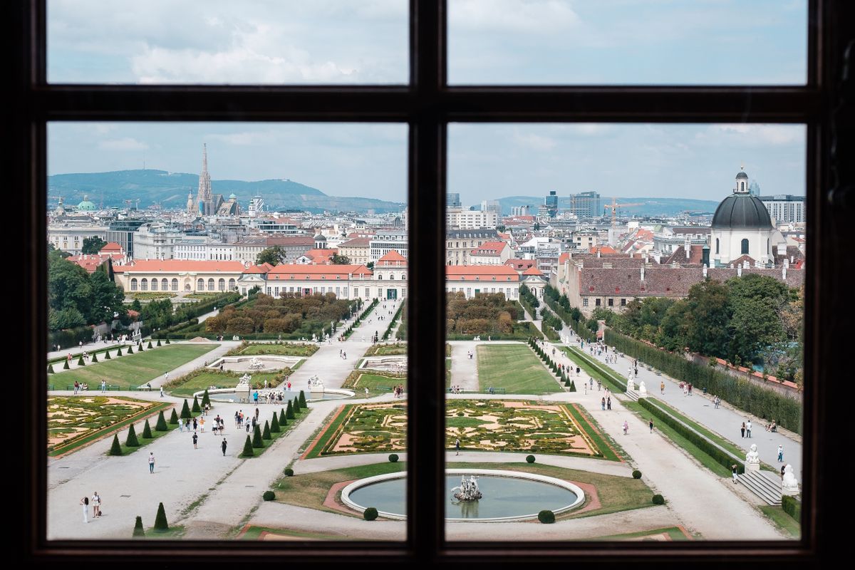 Belvedere Viena - grădinile palatului
