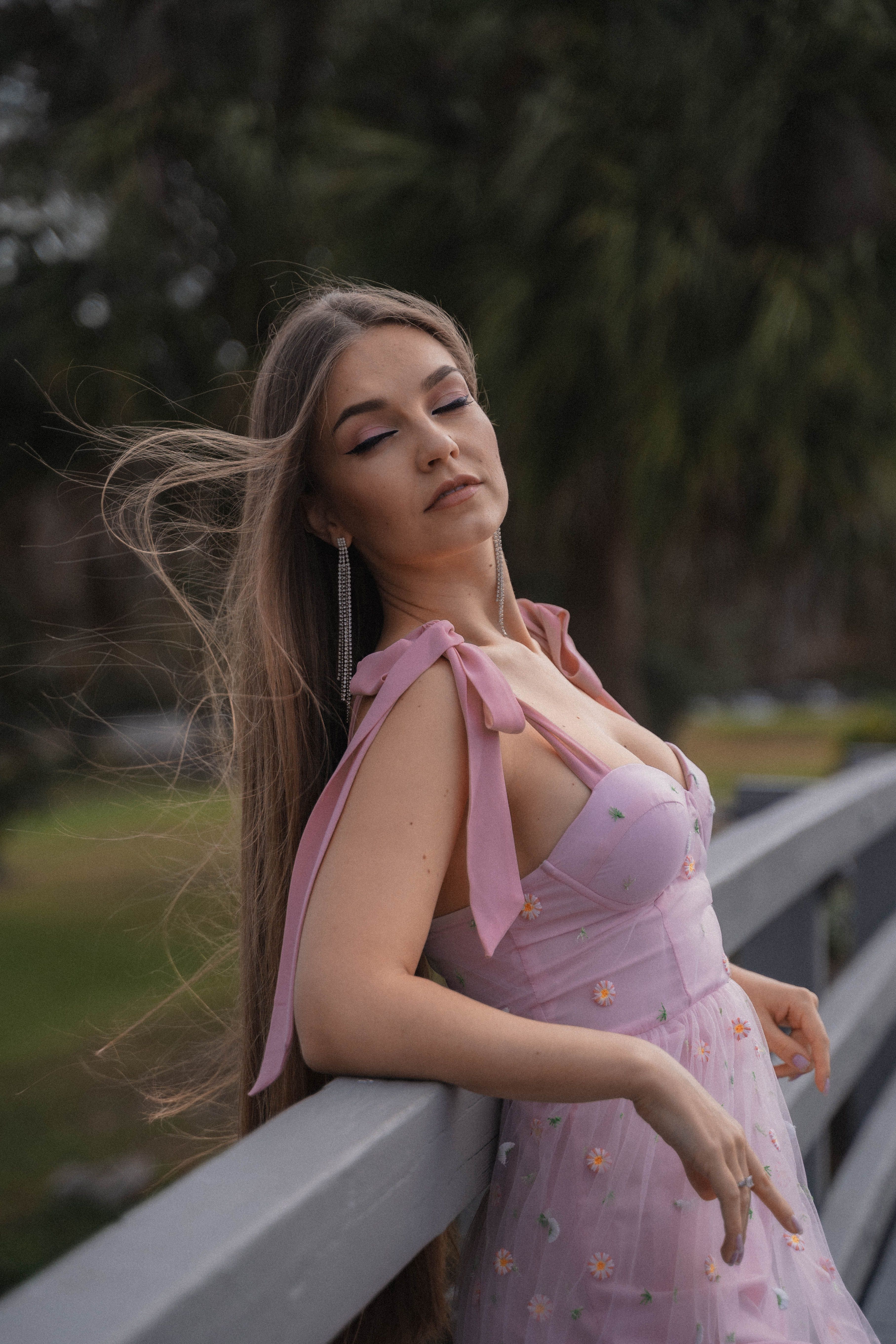 Woman with Long Hair  Free Stock Photo