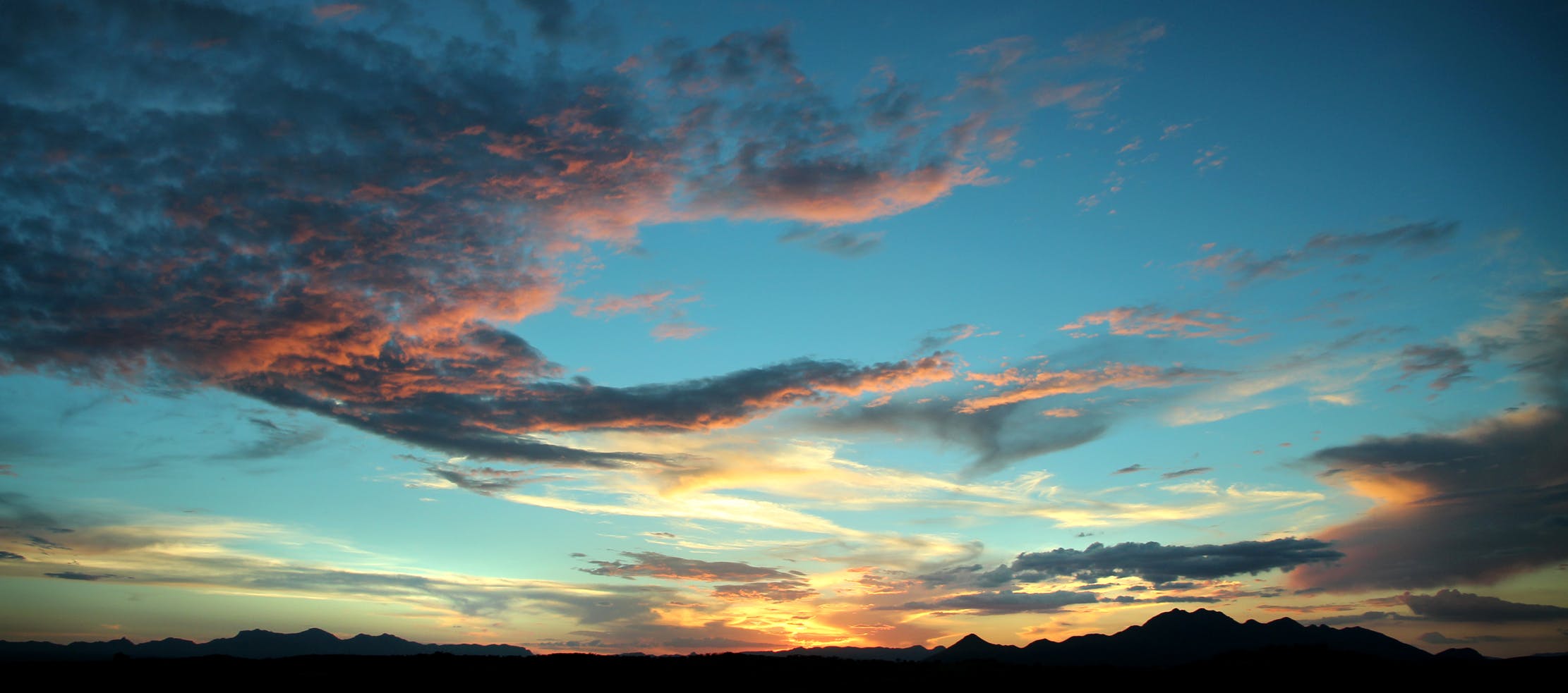 Clear Partly Cloudy Sky Free Stock Photo