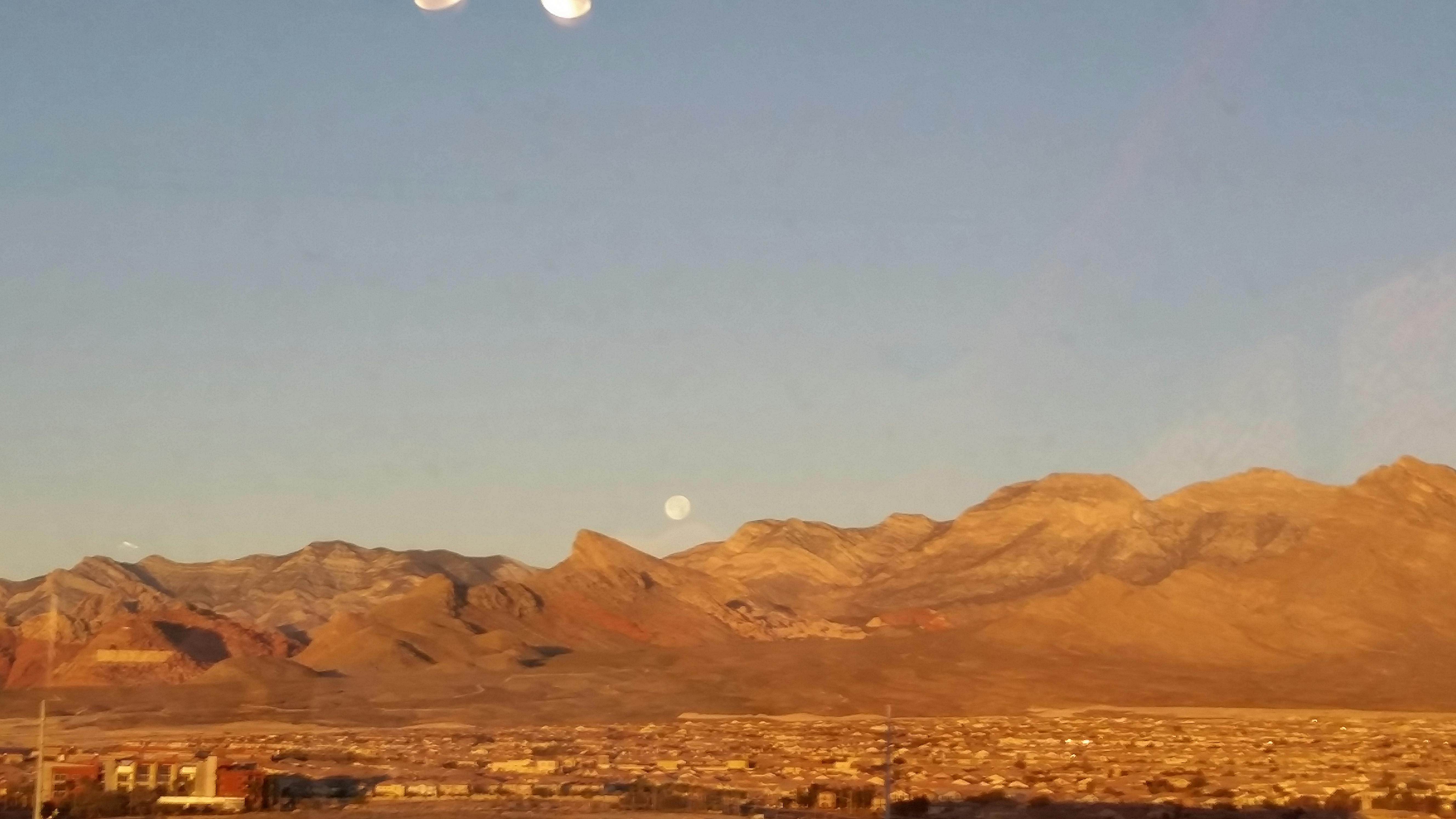 Free stock photo of moon, mountains