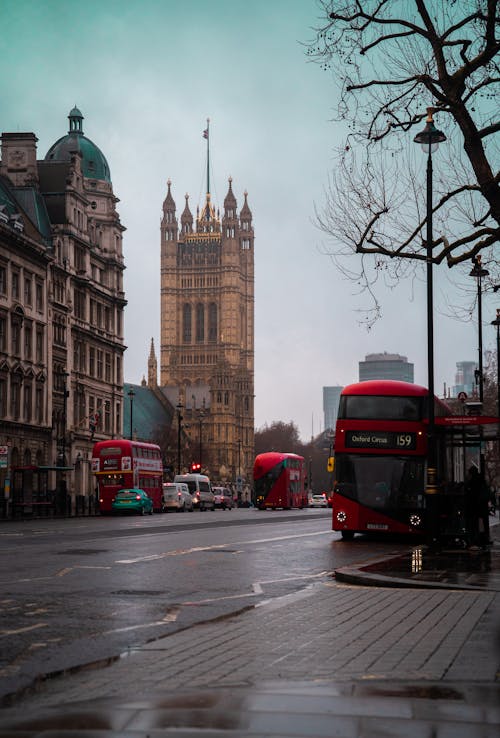 Traffic on Street, London, England, UK