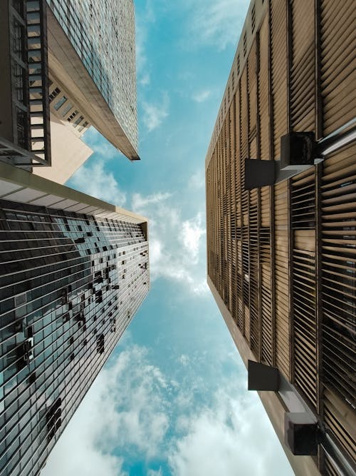 Free Low Angle Shot of Skyscrapers Stock Photo