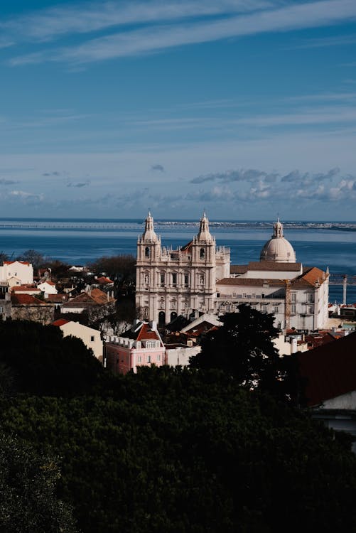 Free Photo of the Monastery of Sao Vicente de Fora in Lisbon, Portugal Stock Photo