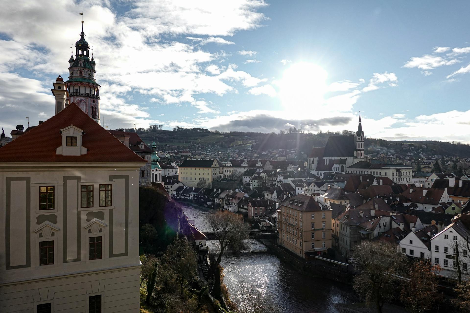 Townscape of Cesky Krumlov Town