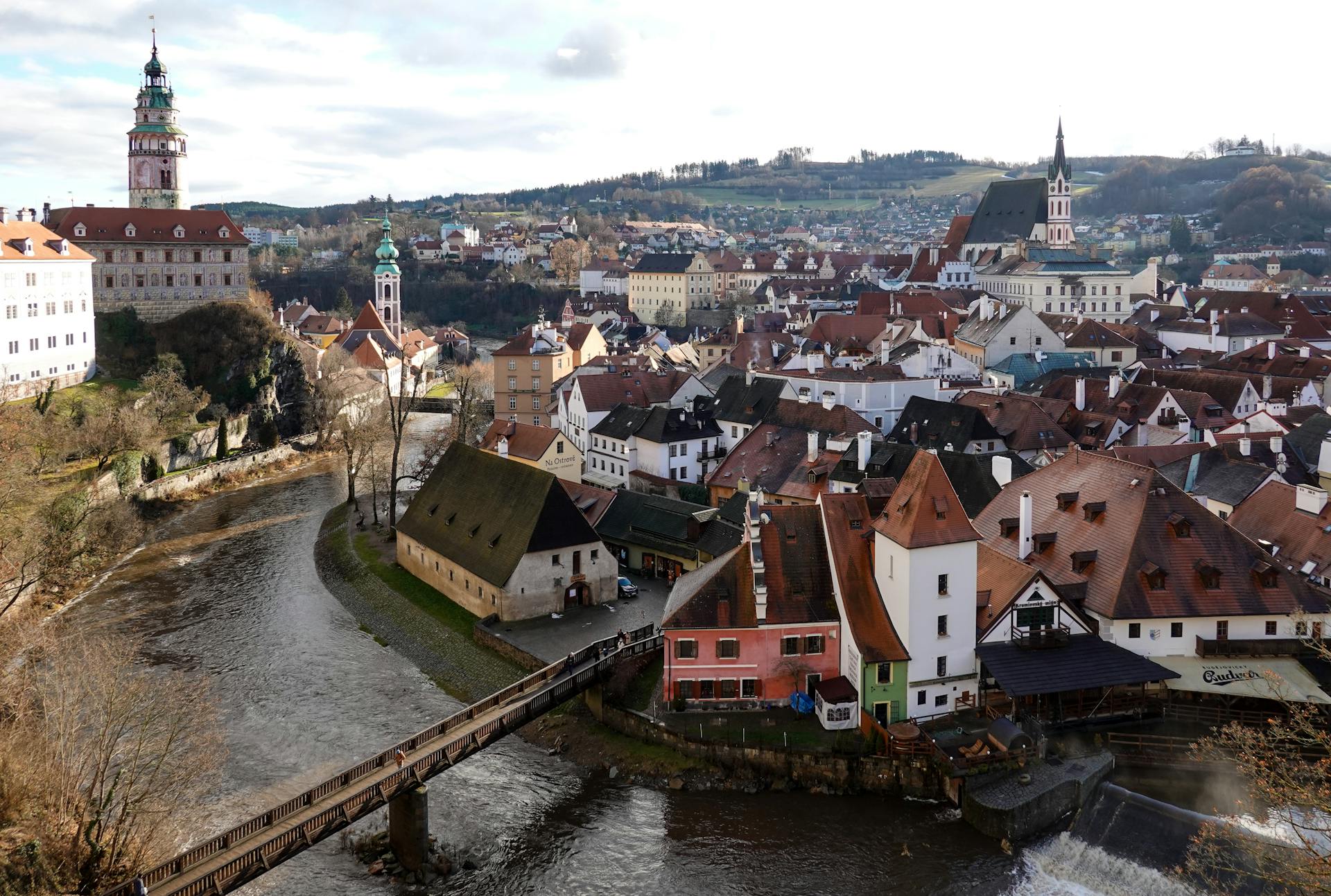 Townscap of Cesky Krumlov Town