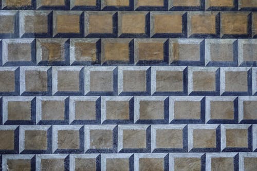 Close-up of a Wall with Square Tiles 