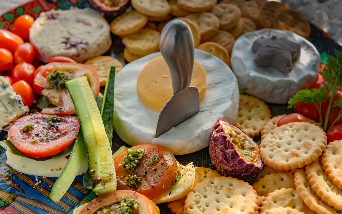 Appetizer and grazing table spread
