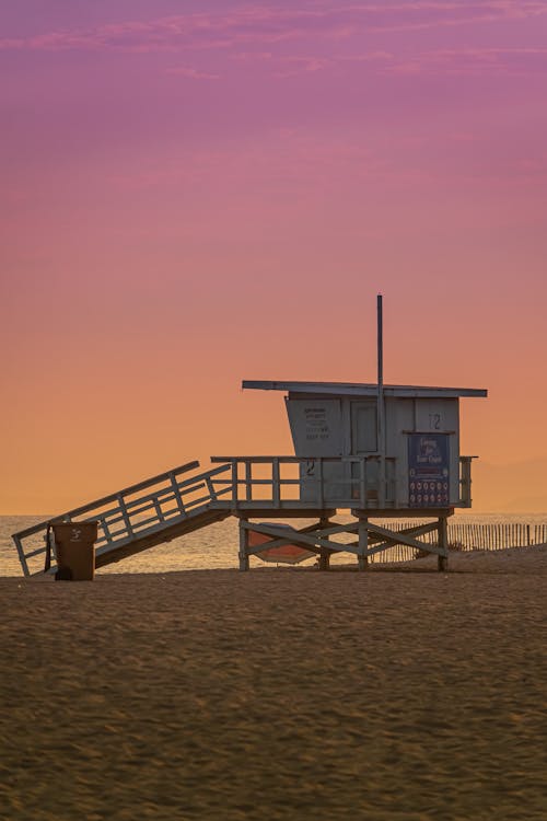 A Lifeguard Post at the Beach 