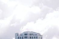 Modern Residential Building in White Background