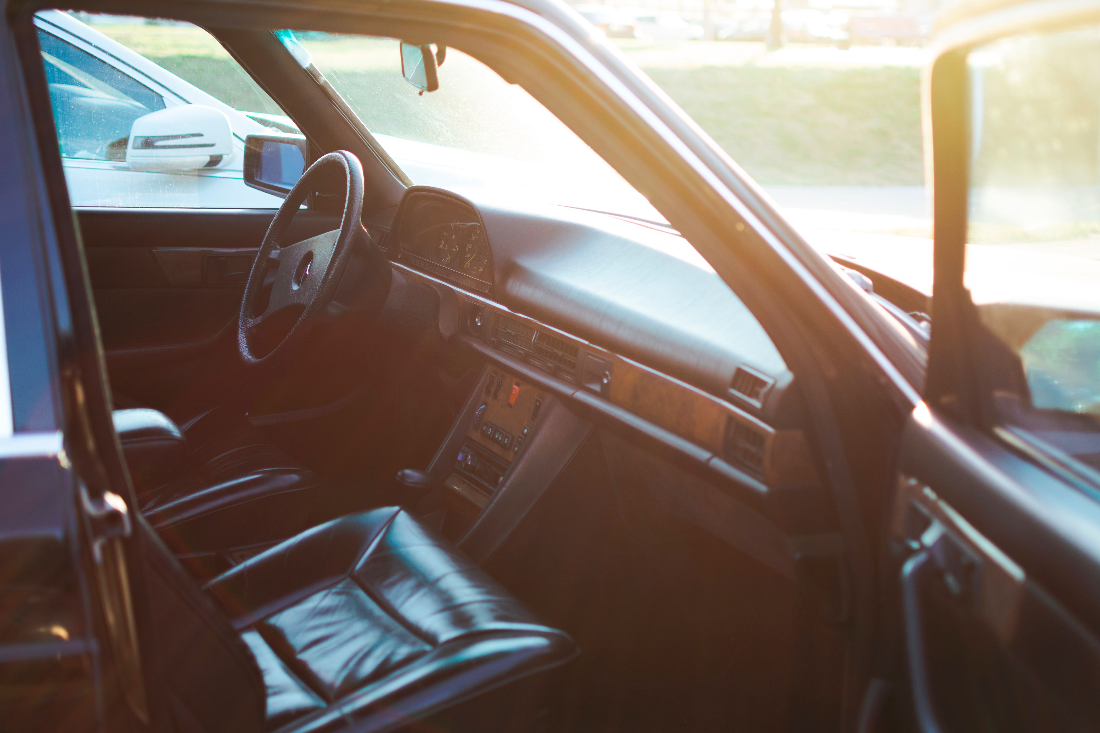 A chauffeur-driven journey at dusk