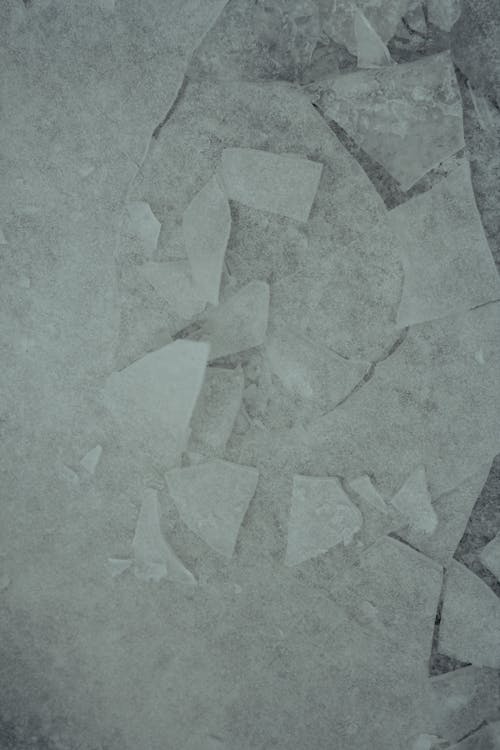 Close-up of Shattered Ice Sheet 