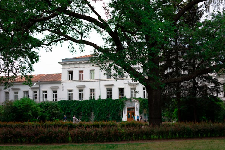 University Building In Botanical Garden Of Saint Petersburg