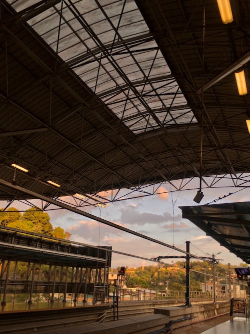 Train Station with Steel Roofing 