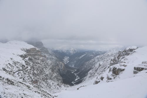 Clouds over Mountains and Valley