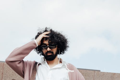 Gratis stockfoto met baard, bewolking, gekruld haar