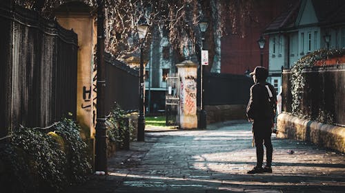 Fotobanka s bezplatnými fotkami na tému budovy, chodník, čiapka