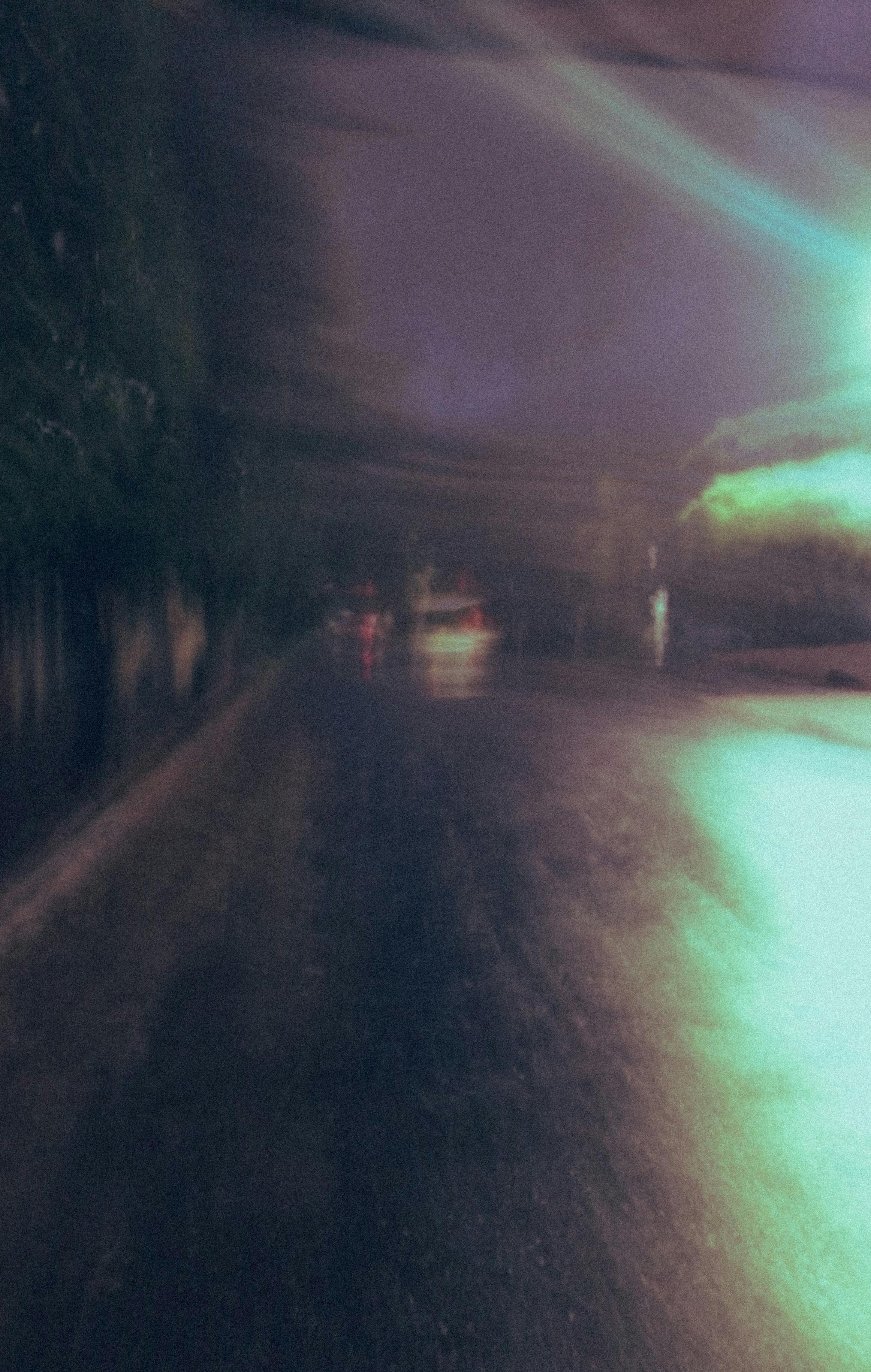 Blurred Road in Darkness · Free Stock Photo, image size:2324x3662